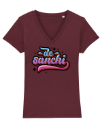 De sanchi Tricou mânecă scurtă guler V Damă Evoker
