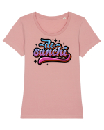 De sanchi Tricou mânecă scurtă guler larg fitted Damă Expresser