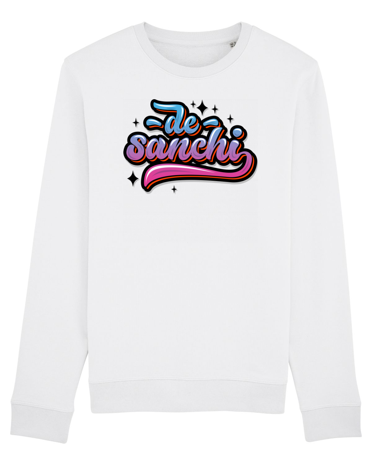 Bluză mânecă lungă Unisex Rise White