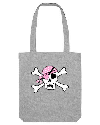 Pink Lover Skull Heather Grey
