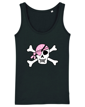 Pink Lover Skull Black
