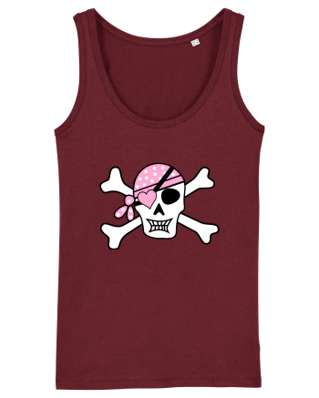 Pink Lover Skull Burgundy