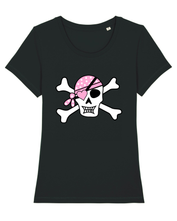 Pink Lover Skull Black