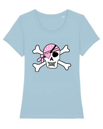 Pink Lover Skull Sky Blue