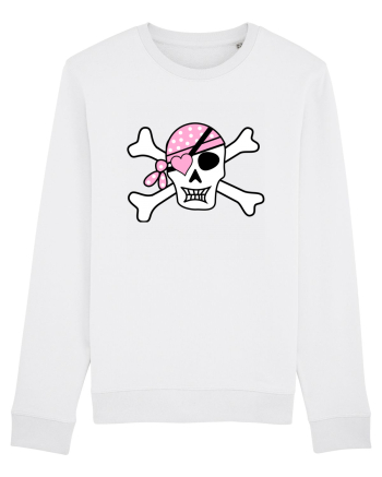 Pink Lover Skull White