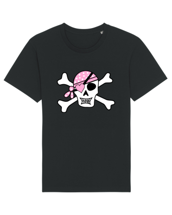 Pink Lover Skull Black
