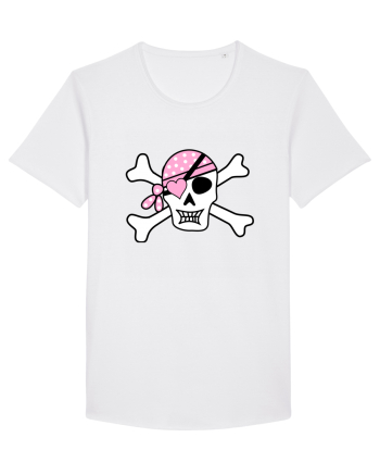 Pink Lover Skull White