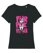 Purple Punk Tricou mânecă scurtă guler larg fitted Damă Expresser
