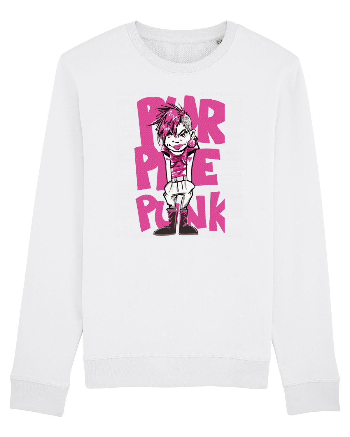 Bluză mânecă lungă Unisex Rise White
