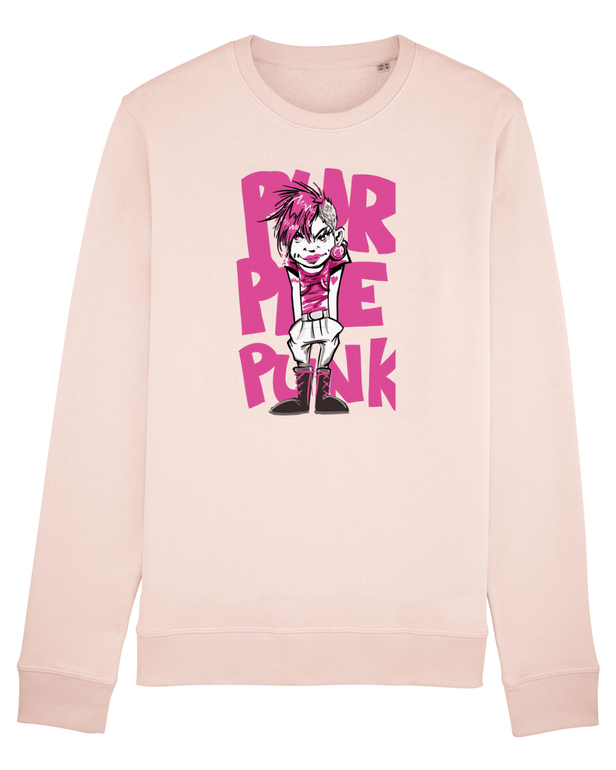 Bluză mânecă lungă Unisex Rise Candy Pink
