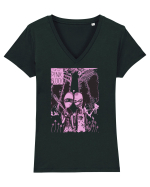 Pink Punks Tricou mânecă scurtă guler V Damă Evoker