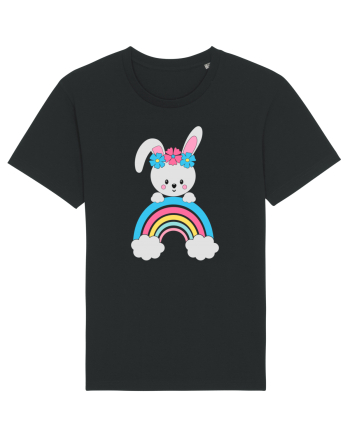 Bunny Rainbow Black