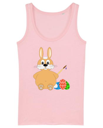 Easter bunny painting eggs Cotton Pink