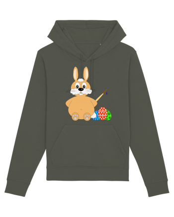 Easter bunny painting eggs Khaki