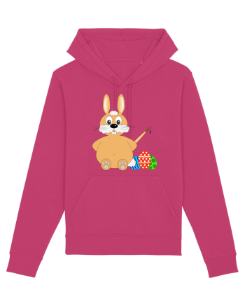 Easter bunny painting eggs Raspberry