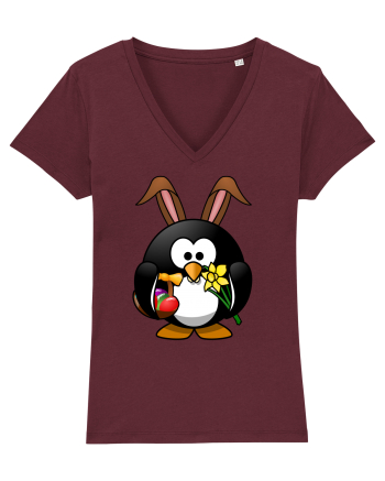 Easter Penguin Burgundy
