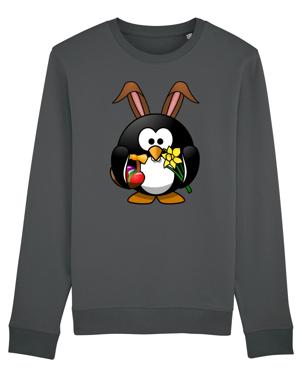 Bluză mânecă lungă Unisex Rise Anthracite