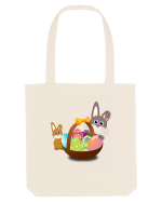 Easter rabbit with baby rabbit Sacoșă textilă