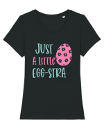 Just a little egg-stra Tricou mânecă scurtă guler larg fitted Damă Expresser