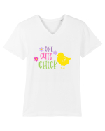 One Cute Chick Tricou mânecă scurtă guler V Bărbat Presenter