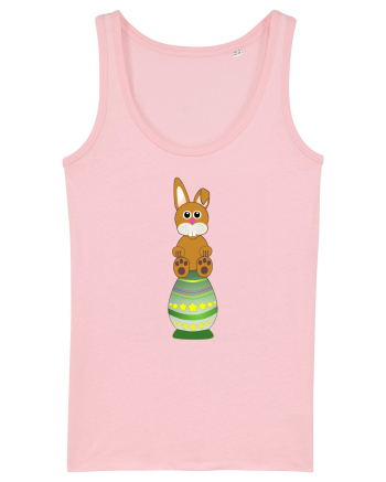 Rabbit on easter egg Cotton Pink