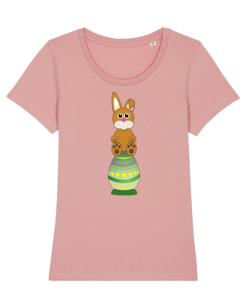 Rabbit on easter egg Canyon Pink