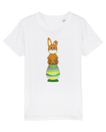 Rabbit on easter egg Tricou mânecă scurtă  Copii Mini Creator
