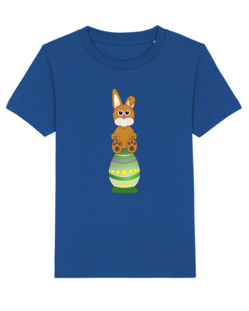 Rabbit on easter egg Majorelle Blue