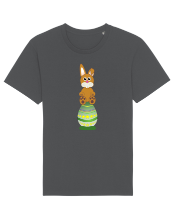 Rabbit on easter egg Anthracite