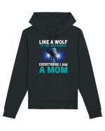 Like A Wolf I See And Hear Everything I Am A Mom Hanorac Unisex Drummer
