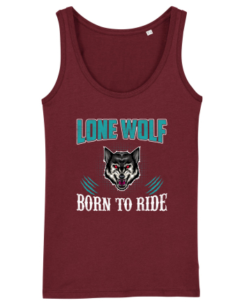 Lone Wolf Born To Ride Burgundy