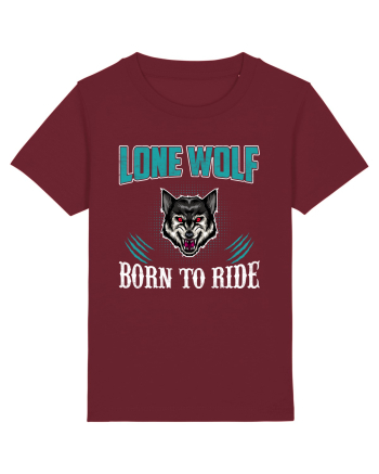 Lone Wolf Born To Ride Burgundy