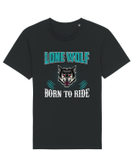 Lone Wolf Born To Ride Tricou mânecă scurtă Unisex Rocker