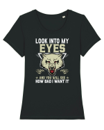 Look Into My Eyes Tricou mânecă scurtă guler larg fitted Damă Expresser