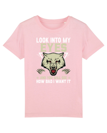 Look Into My Eyes Cotton Pink