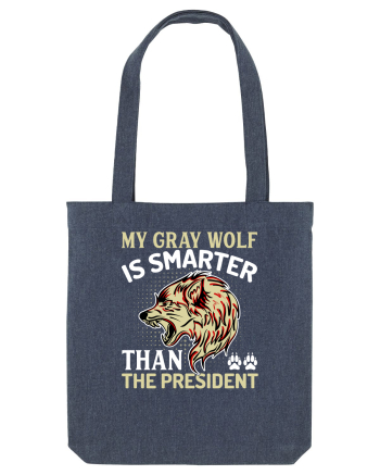 My Gray Wolf Is Smarter Than The President Midnight Blue