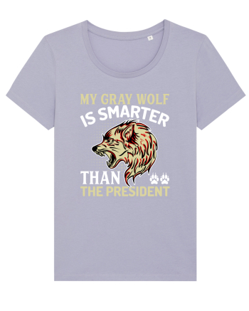My Gray Wolf Is Smarter Than The President Lavender