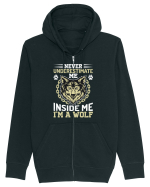 Never Underestimate Me. Inside Me, I'm A Wolf Hanorac cu fermoar Unisex Connector