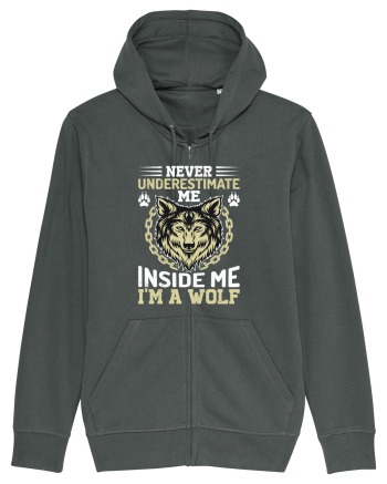 Never Underestimate Me. Inside Me, I'm A Wolf Anthracite