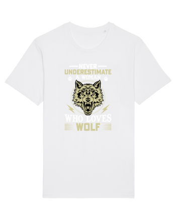 Never underestimate a woman who loves wolf White