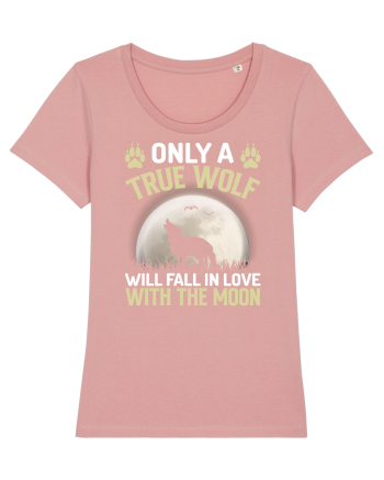 Only a true wolf will fall in love with the moon Canyon Pink