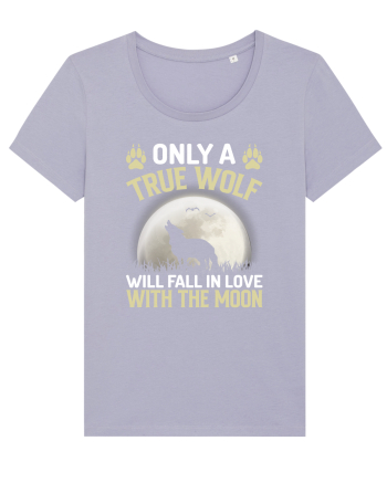 Only a true wolf will fall in love with the moon Lavender