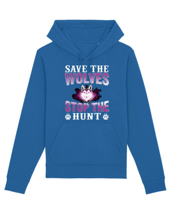 Save The Wolves Stop The Hunt Royal Blue