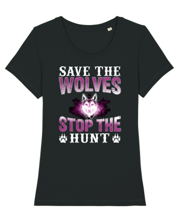 Save The Wolves Stop The Hunt Black