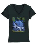 Shagor / The Sea Tricou mânecă scurtă guler V Damă Evoker