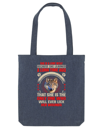 She is a lone wolf Midnight Blue