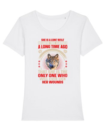 She is a lone wolf White