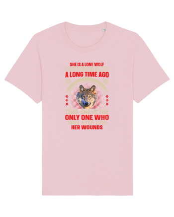 She is a lone wolf Cotton Pink
