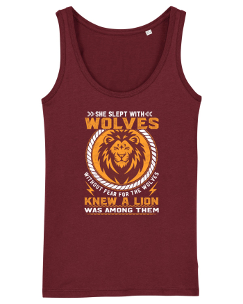 She Slept With Without Fear For The Wolves Burgundy