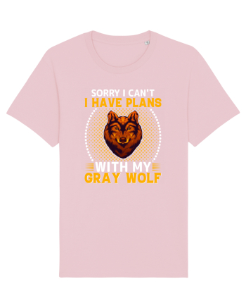 Sorry I Can't I Have Plans With My Gray Wolf Cotton Pink